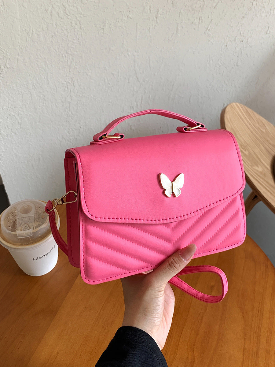 Elegant Faux Leather Crossbody Handbag