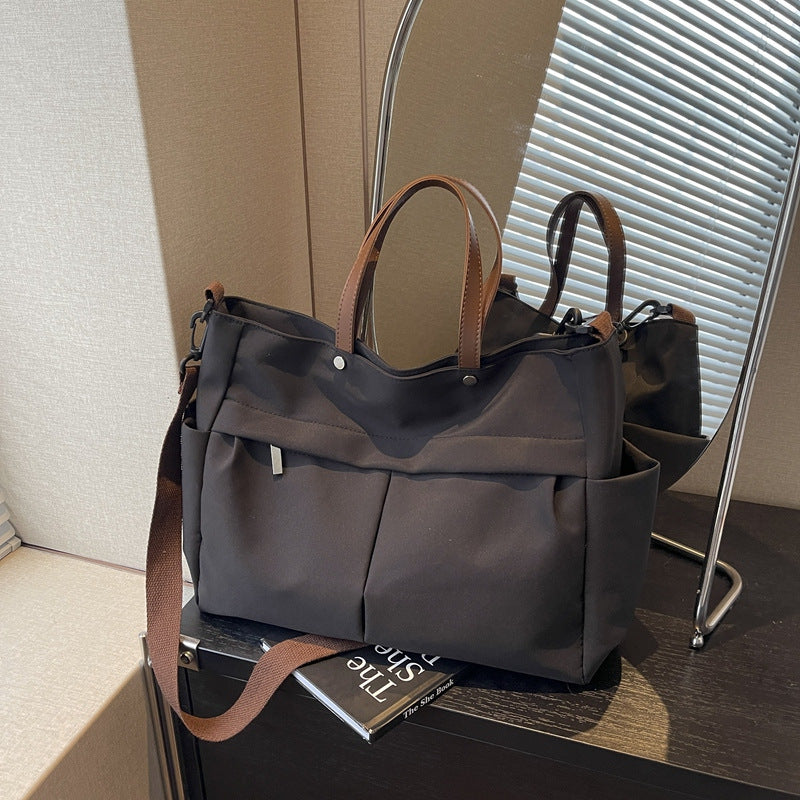 Multi-Compartment Quilted Shoulder Bag
