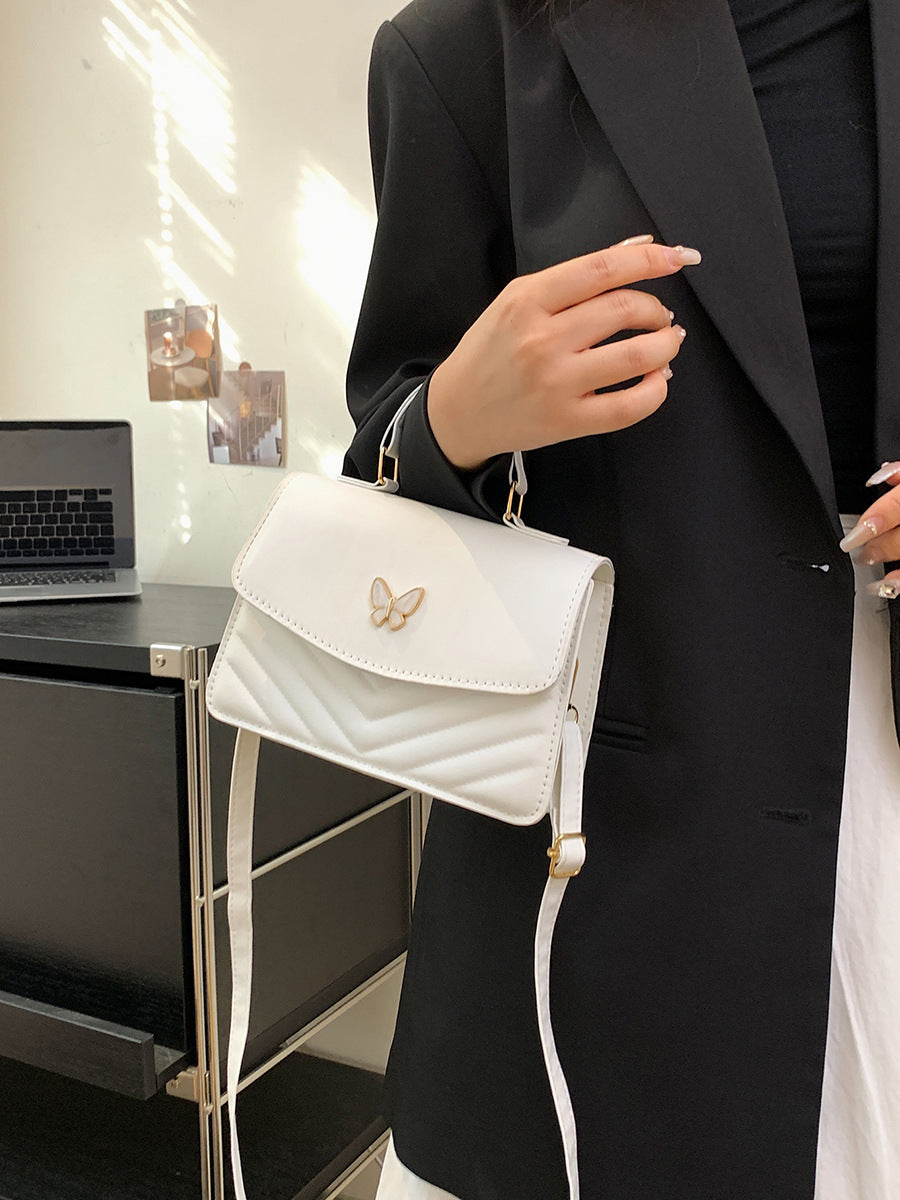 Elegant Faux Leather Crossbody Handbag
