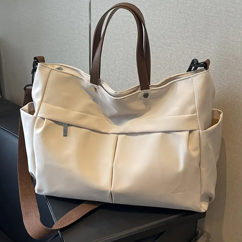 Multi-Compartment Quilted Shoulder Bag