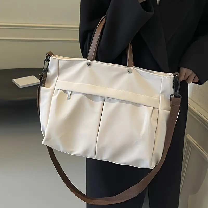 Multi-Compartment Quilted Shoulder Bag