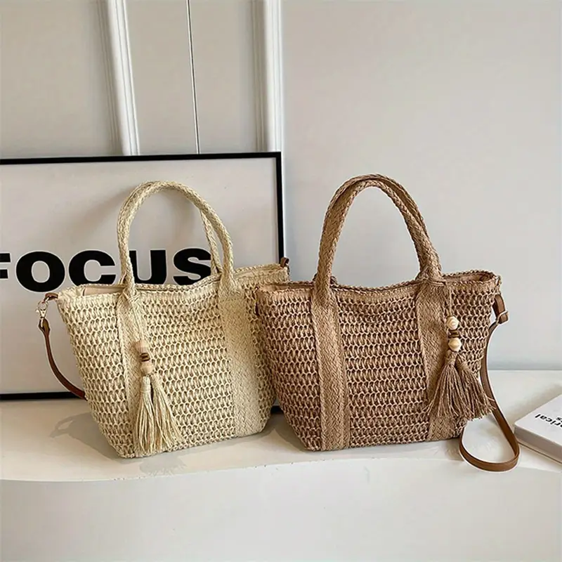 Women’s Summer Beach Woven Handbag