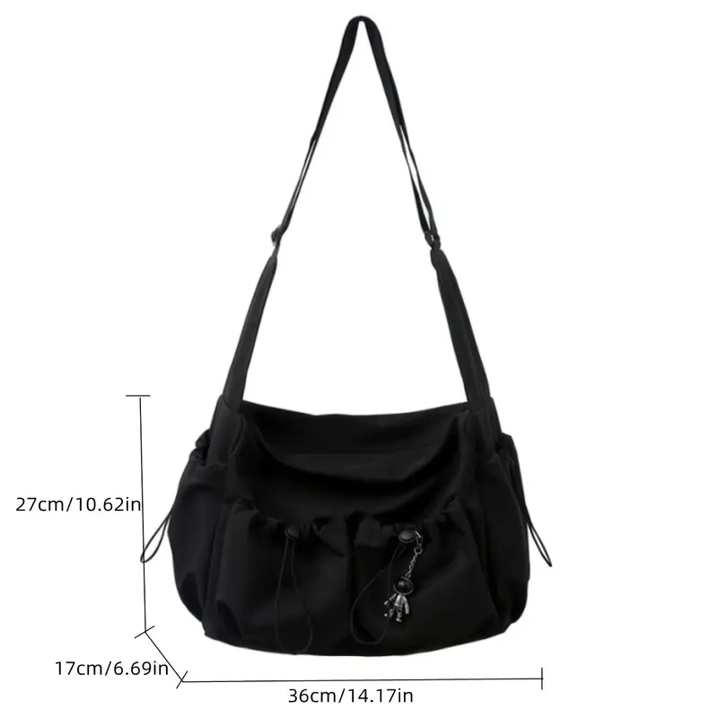 Drawstring Crossbody Shoulder Bag for Women