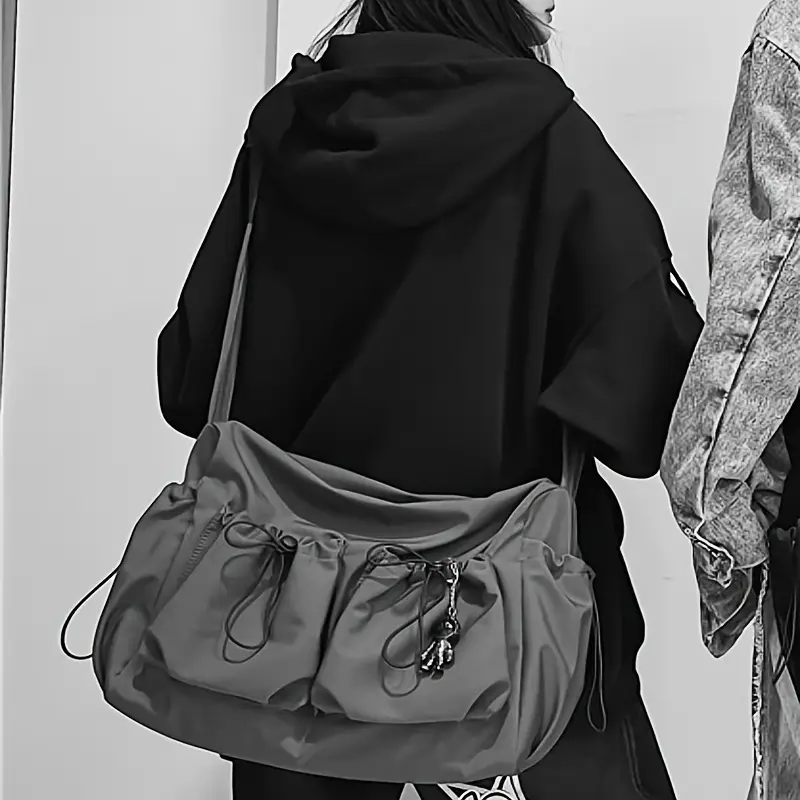 Drawstring Crossbody Shoulder Bag for Women