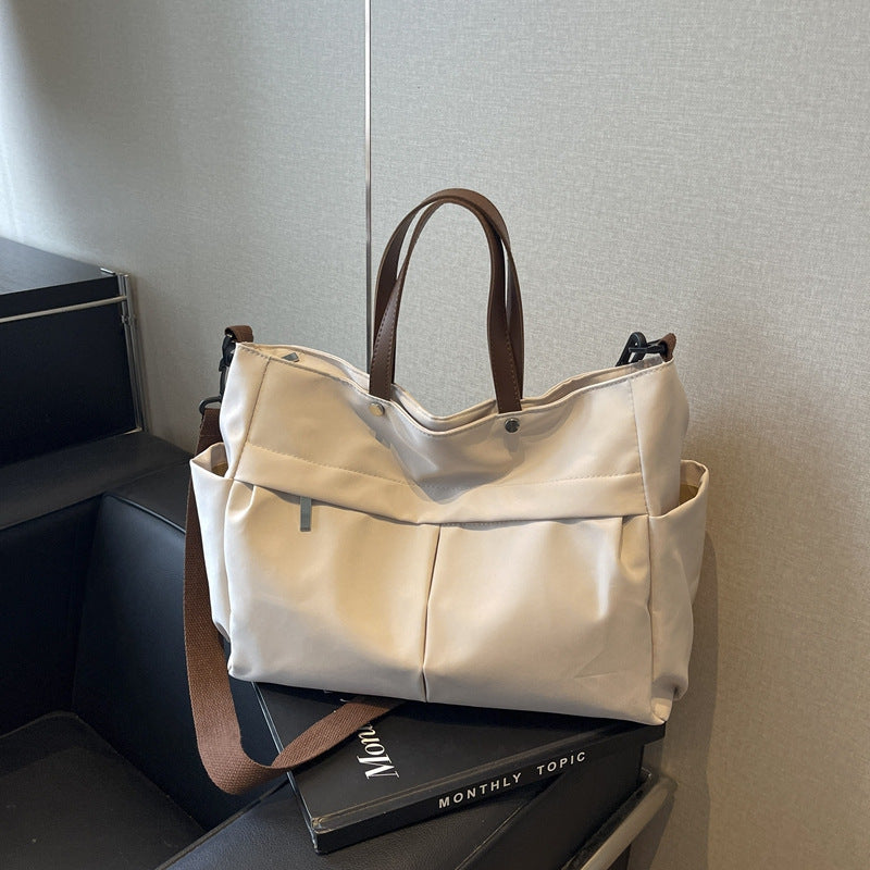 Multi-Compartment Quilted Shoulder Bag