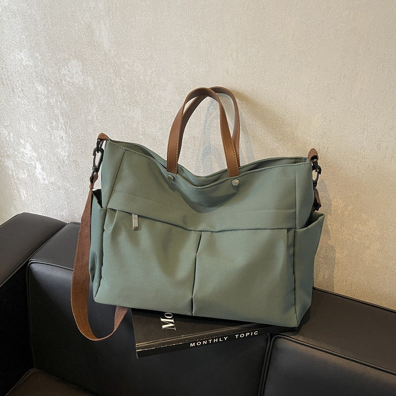Multi-Compartment Quilted Shoulder Bag