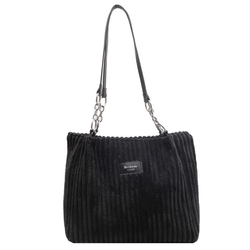 Corduroy Everyday Tote Shoulder Bag for Women