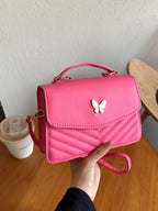 Elegant Faux Leather Crossbody Handbag