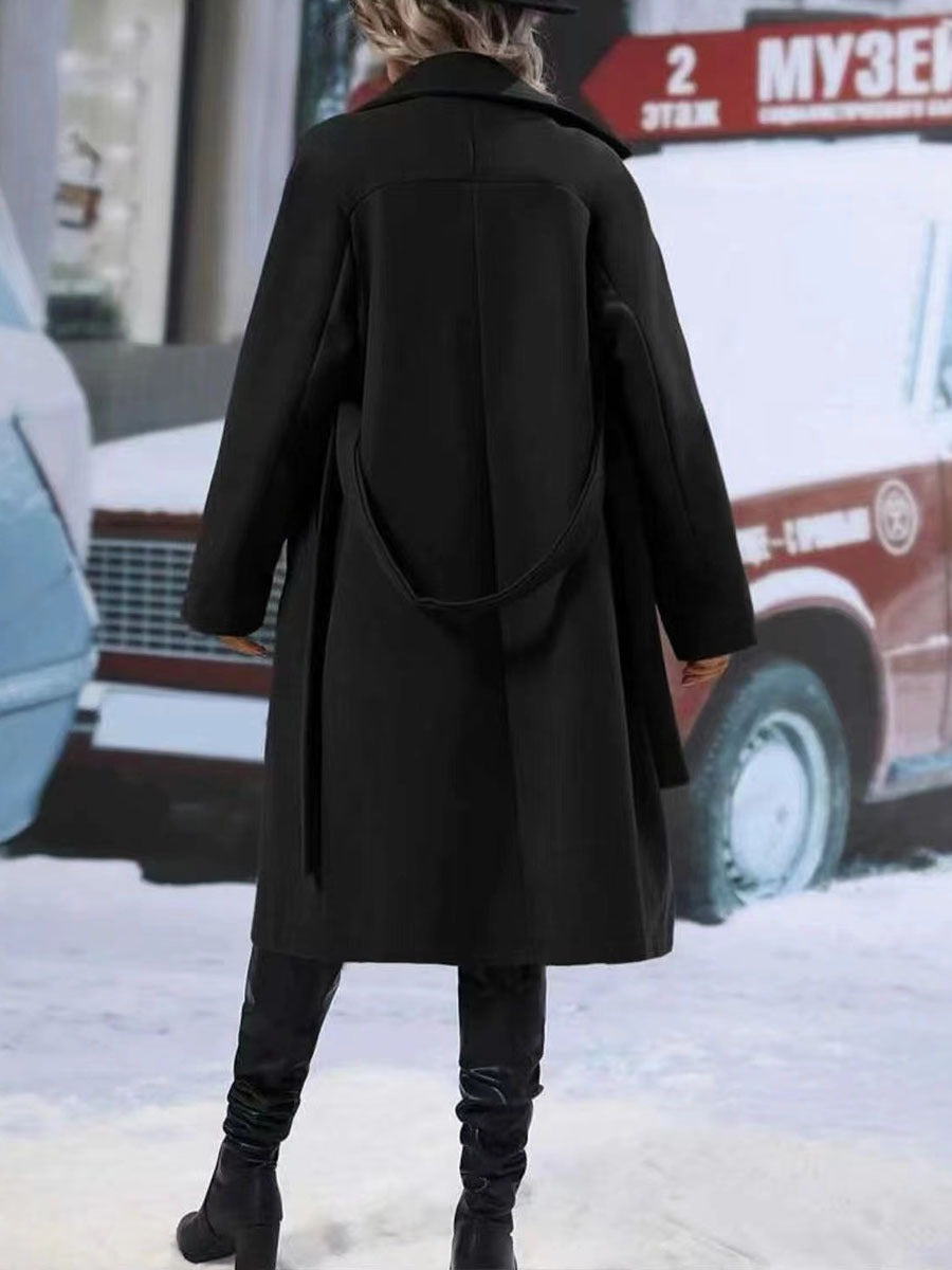 Classic Double Breasted Long Coat