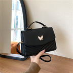 Elegant Faux Leather Crossbody Handbag