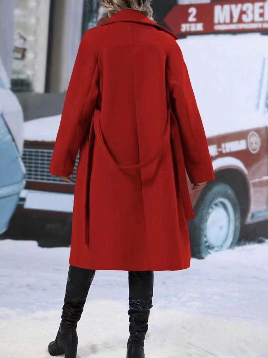 Classic Double Breasted Long Coat