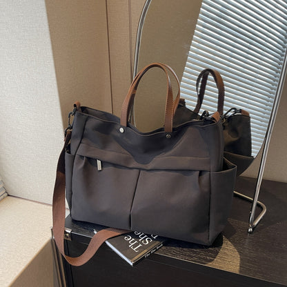 Multi-Compartment Quilted Shoulder Bag