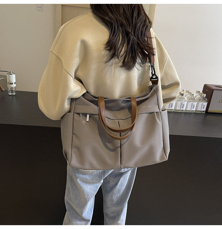 Multi-Compartment Quilted Shoulder Bag