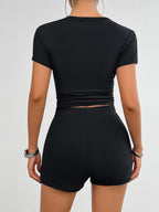 Slim Fit Sportswear with Shorts and Tee
