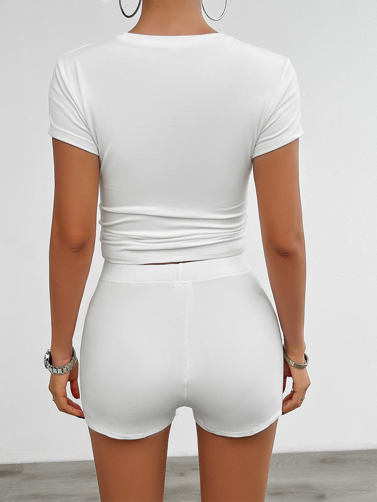 Slim Fit Sportswear with Shorts and Tee