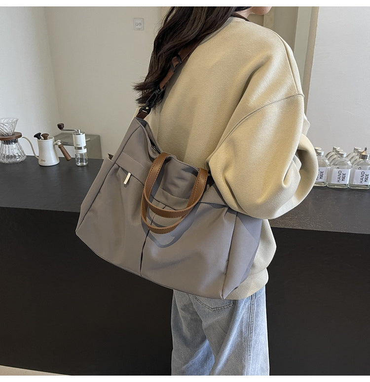 Multi-Compartment Quilted Shoulder Bag
