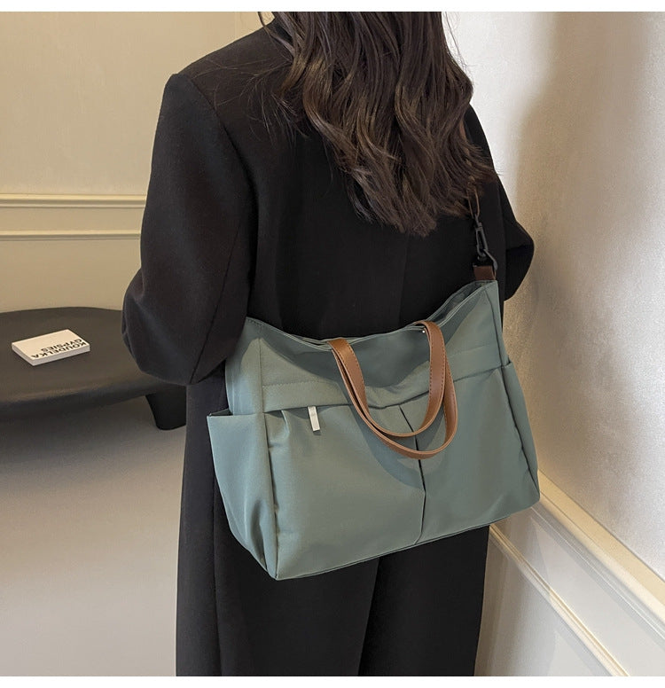 Multi-Compartment Quilted Shoulder Bag