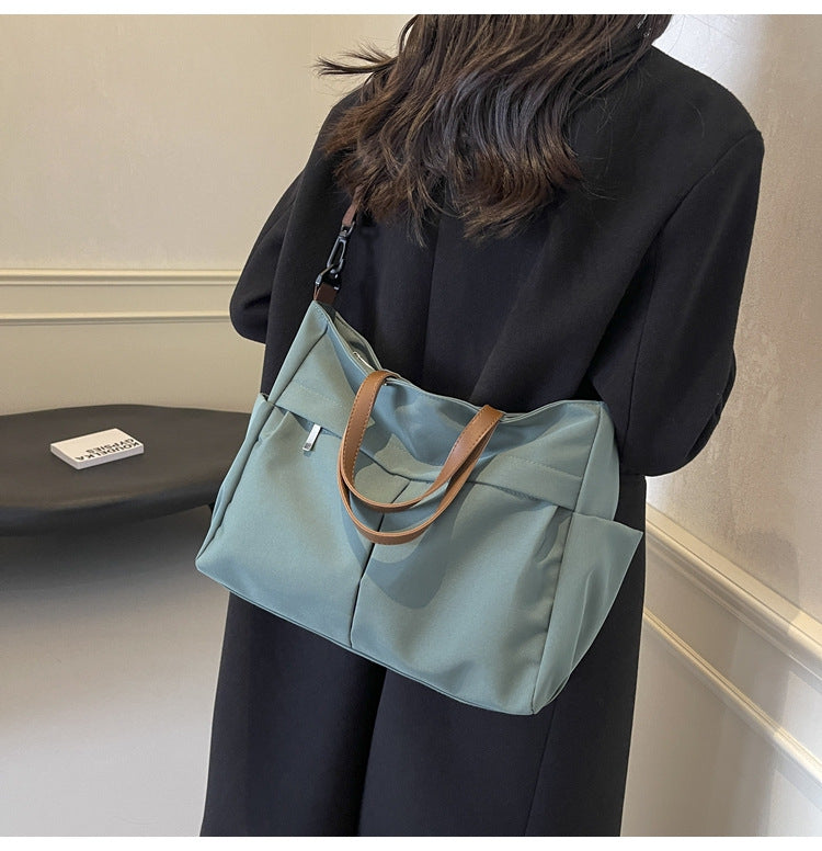 Multi-Compartment Quilted Shoulder Bag