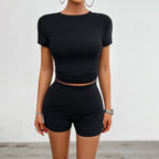 Slim Fit Sportswear with Shorts and Tee