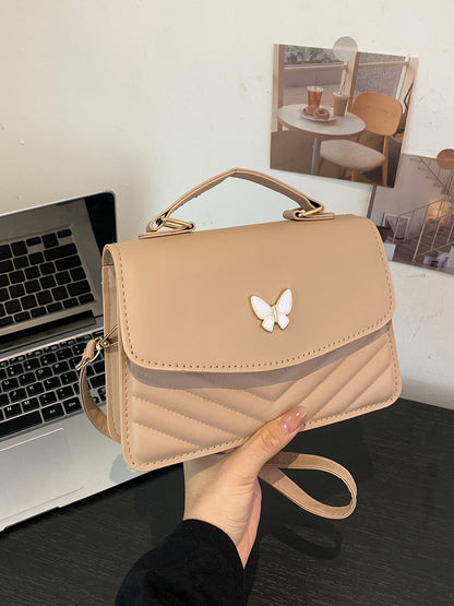 Elegant Faux Leather Crossbody Handbag