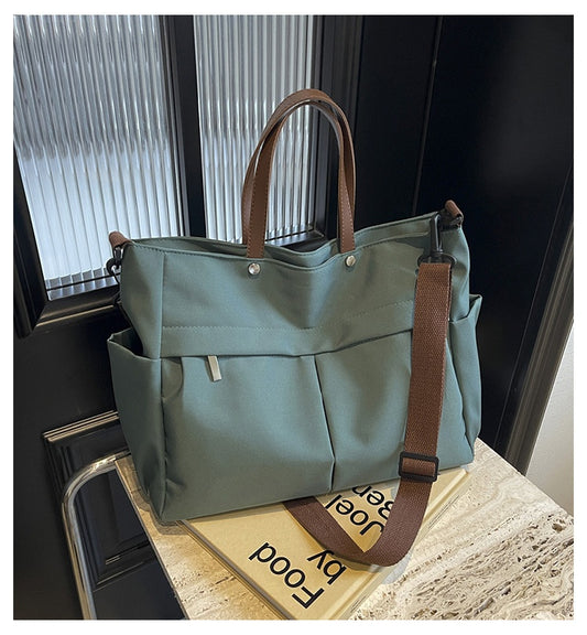 Multi-Compartment Quilted Shoulder Bag