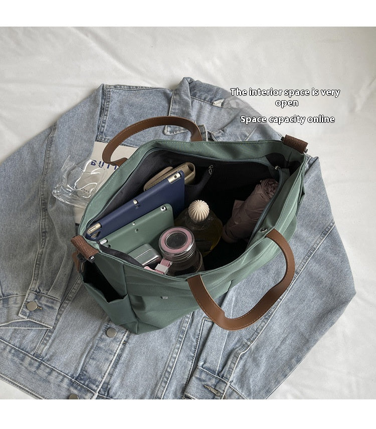 Multi-Compartment Quilted Shoulder Bag