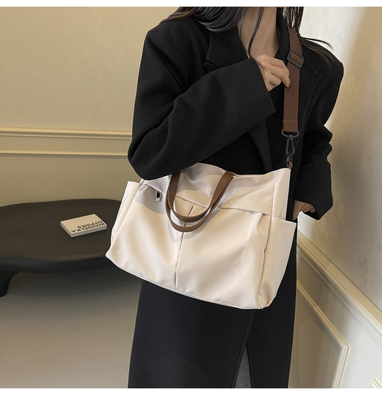 Multi-Compartment Quilted Shoulder Bag