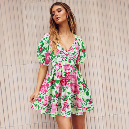 Floral V-Neck Dress