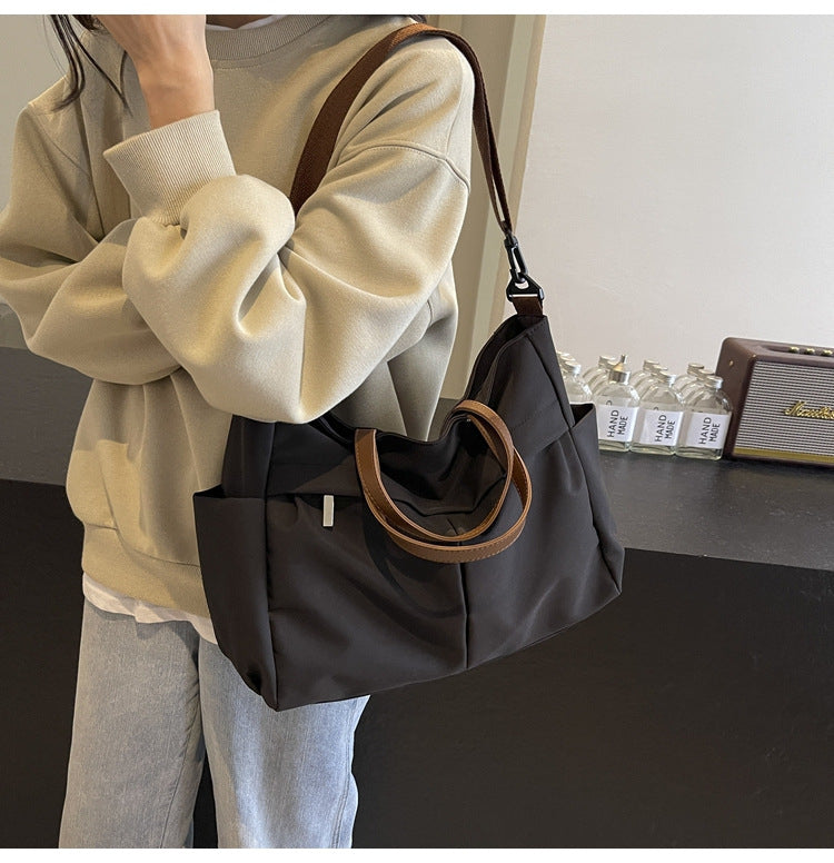 Multi-Compartment Quilted Shoulder Bag