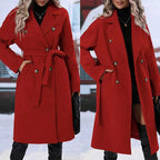Classic Double Breasted Long Coat