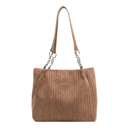 Corduroy Everyday Tote Shoulder Bag for Women