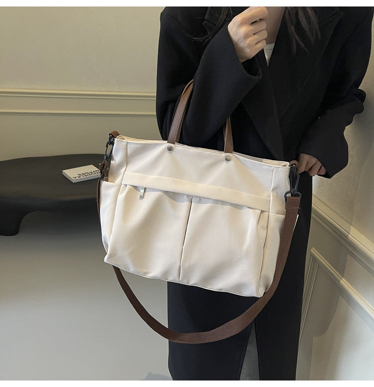 Multi-Compartment Quilted Shoulder Bag