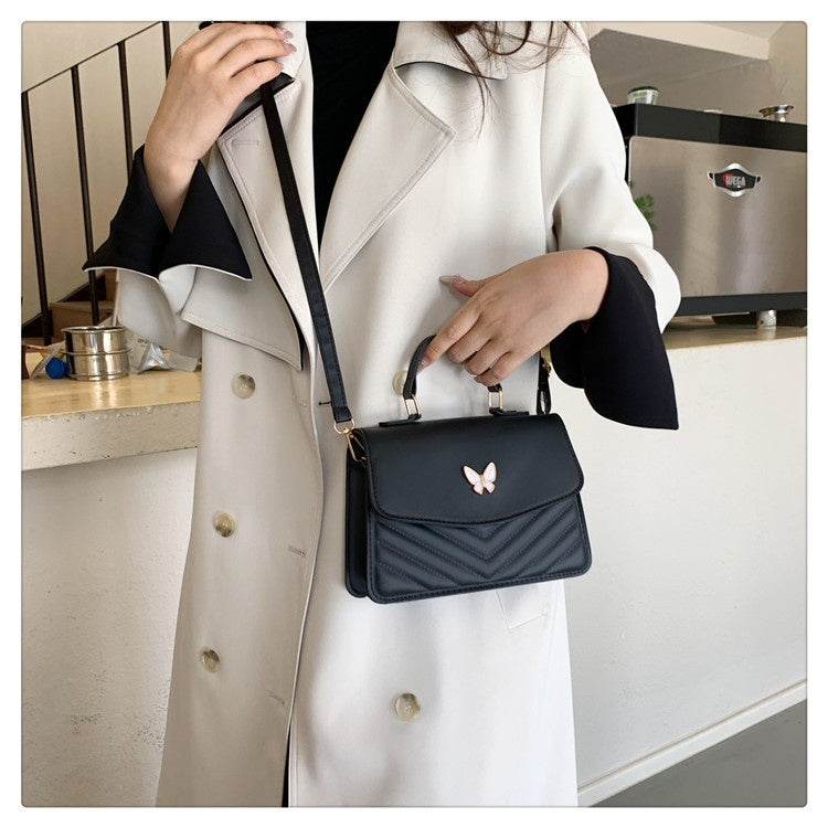Elegant Faux Leather Crossbody Handbag