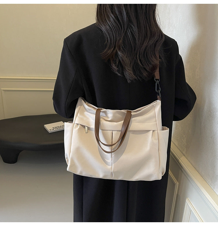 Multi-Compartment Quilted Shoulder Bag