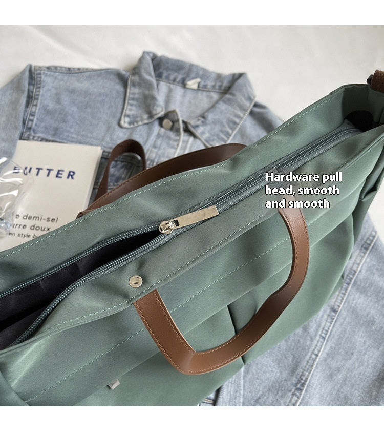Multi-Compartment Quilted Shoulder Bag