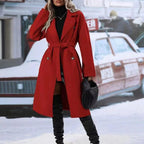 Classic Double Breasted Long Coat