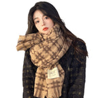 Aurelie Plaid Scarf
