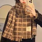 Aurelie Plaid Scarf