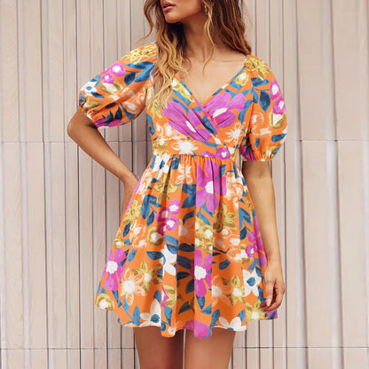 Floral V-Neck Dress