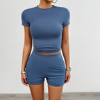 Slim Fit Sportswear with Shorts and Tee