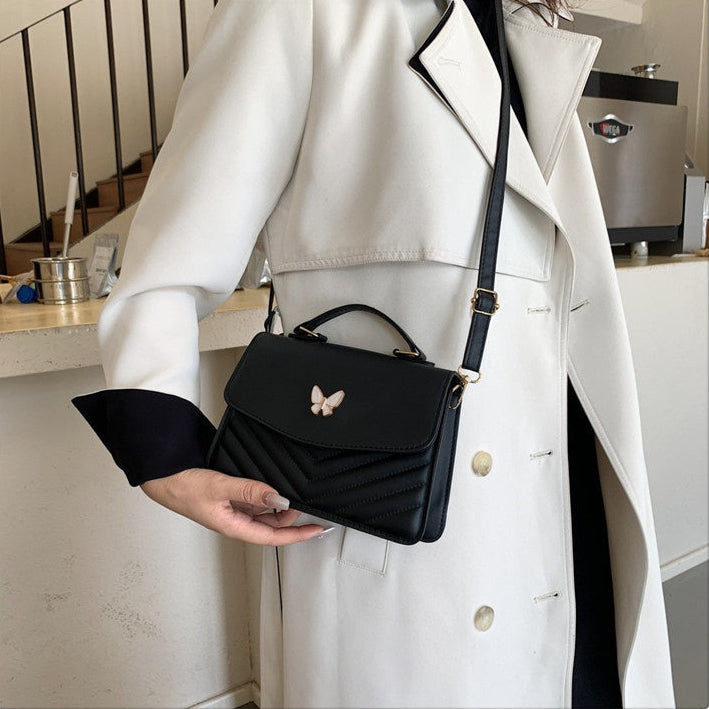 Elegant Faux Leather Crossbody Handbag