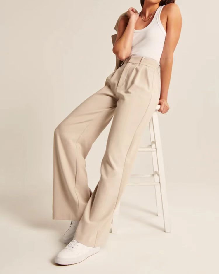 Straight Leg Casual Pants for Women