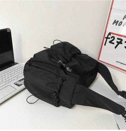 Drawstring Crossbody Shoulder Bag for Women