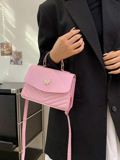 Elegant Faux Leather Crossbody Handbag