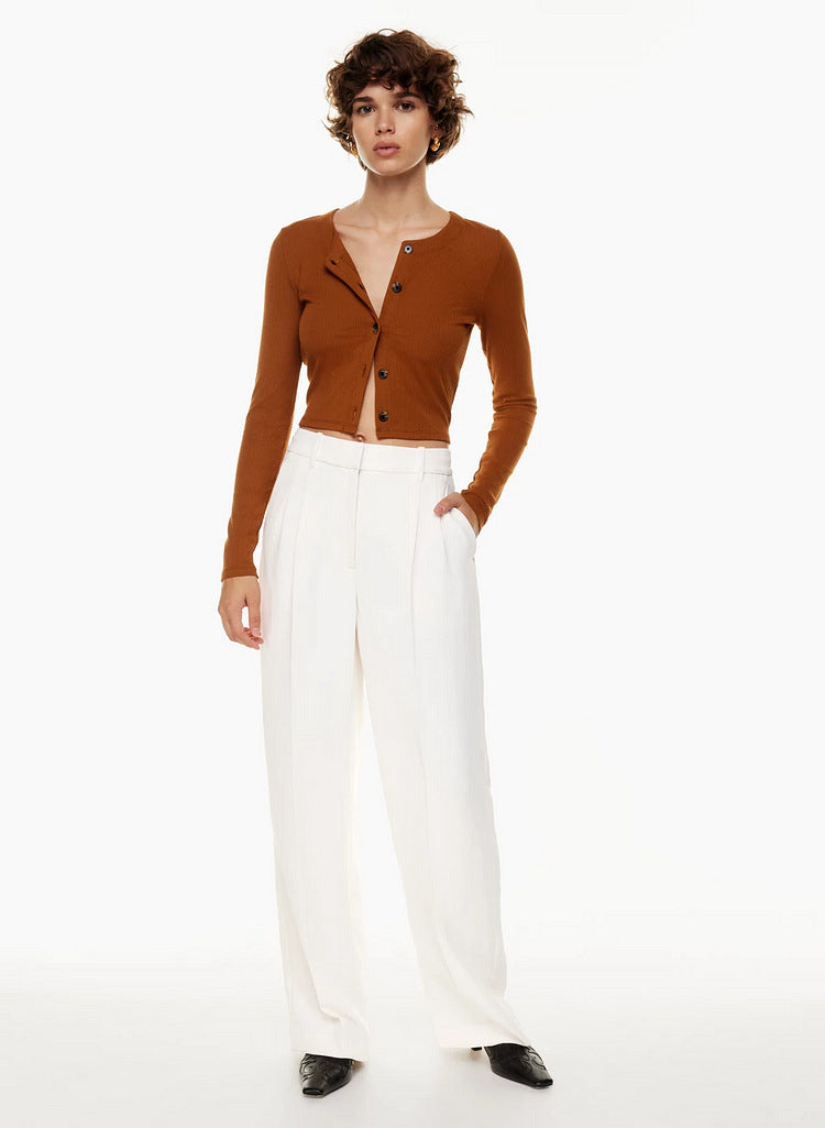 Straight Leg Casual Pants for Women