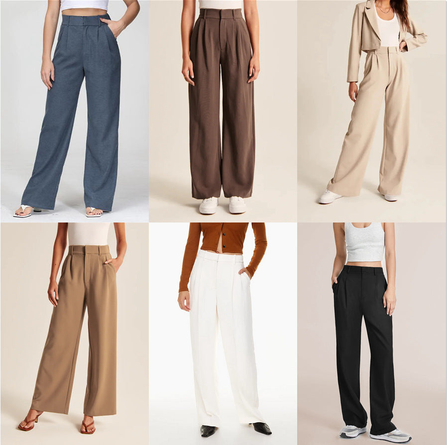 Straight Leg Casual Pants for Women
