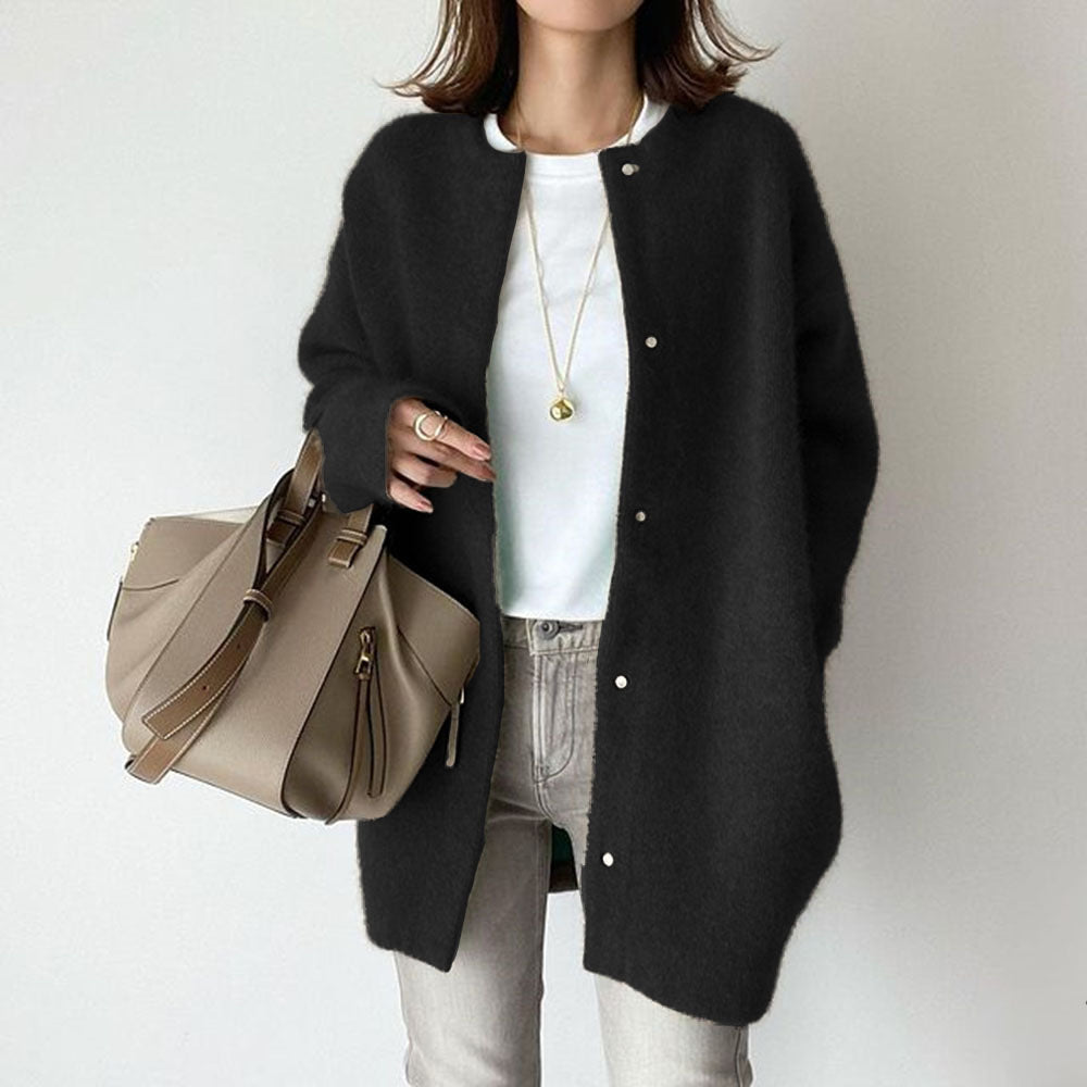 Solid Cardigan Coat