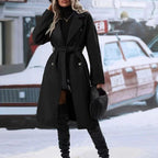 Classic Double Breasted Long Coat