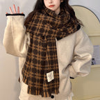 Aurelie Plaid Scarf