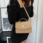 Elegant Faux Leather Crossbody Handbag